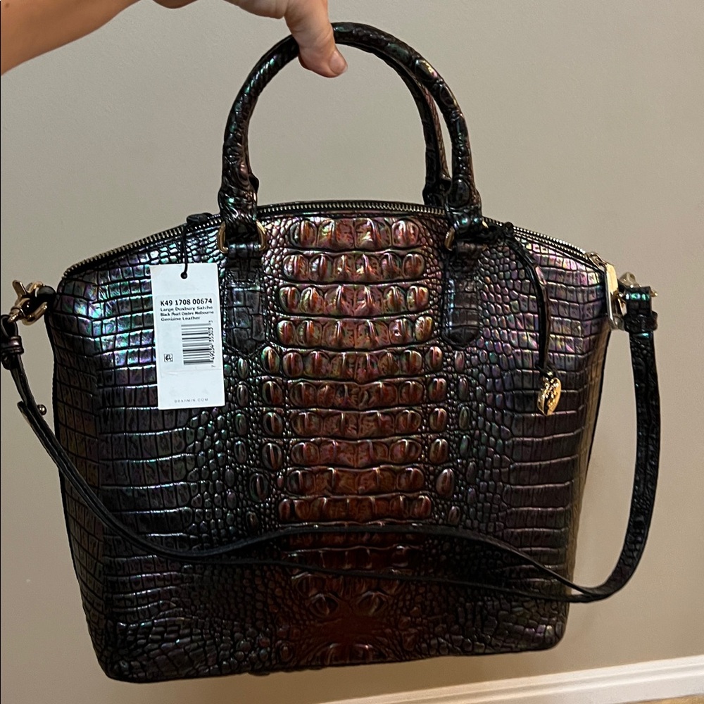 Brahmin Large Duxbury Black Pearl Ombre Melbourne - Picture 3 of 11